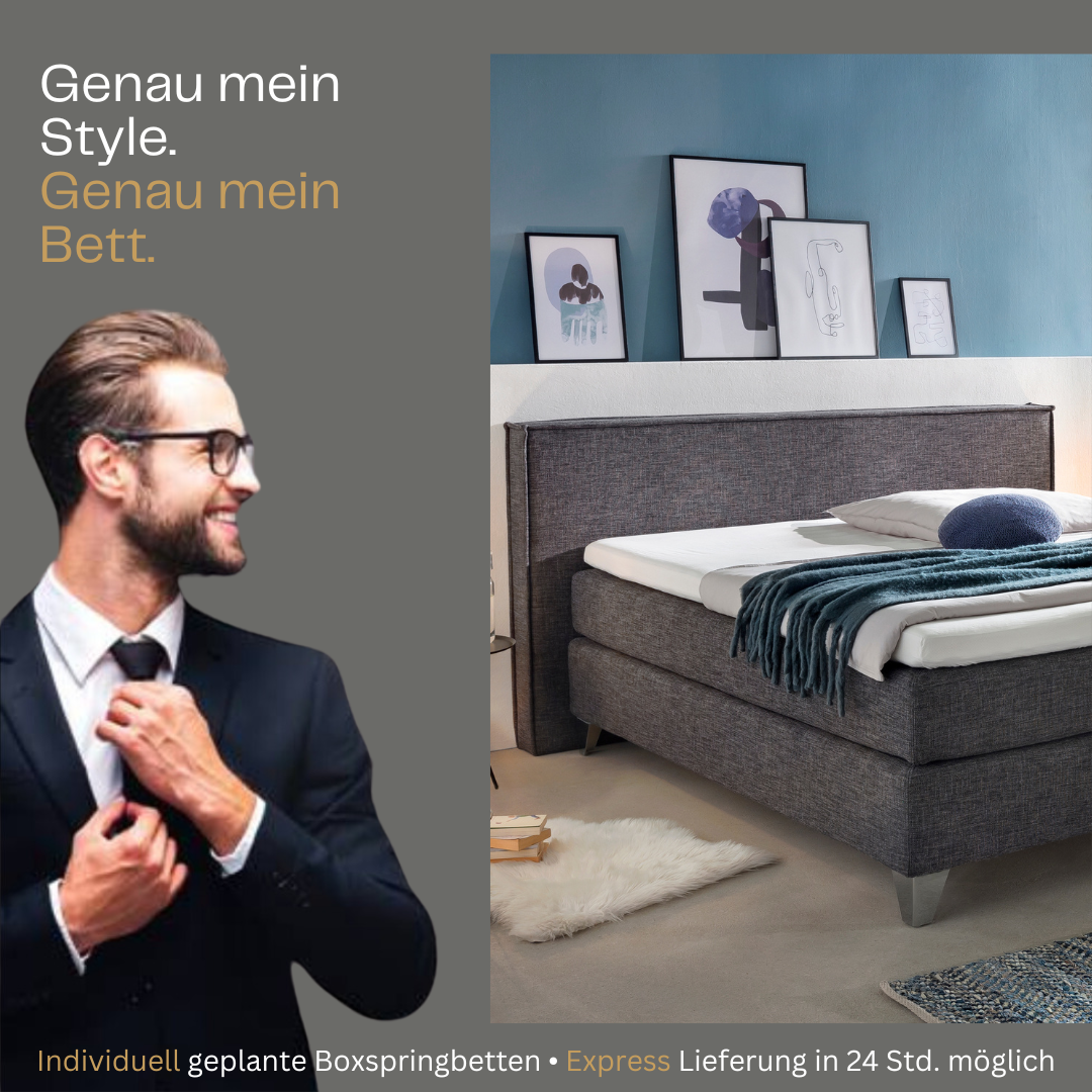 Fürstenhof – Boxspringbett "Avantgarde" 90 x 200 cm - 200 x 200 cm