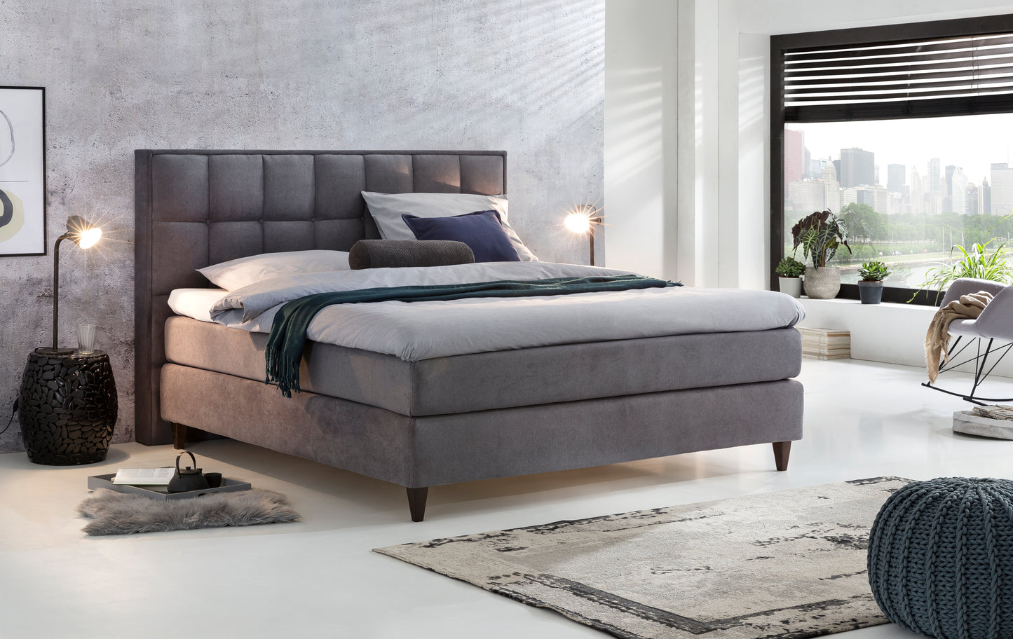 Fürstenhof – Boxspringbett elektrisch verstellbar "Bonne Nuit" 90 x 200 cm - 240 x 210 cm