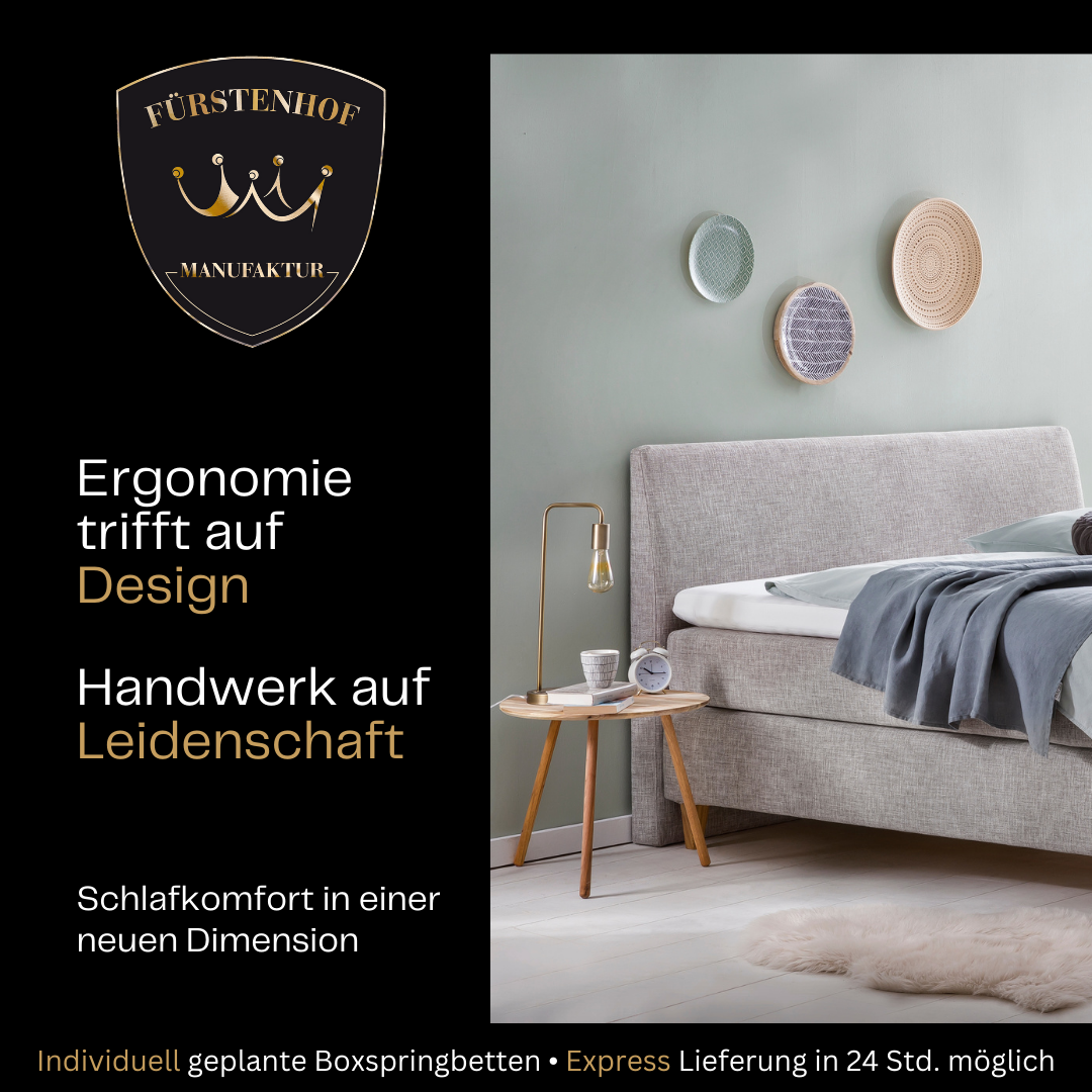 Fürstenhof – Boxspringbett "SMART" 90 x 200 cm - 200 x 220 cm