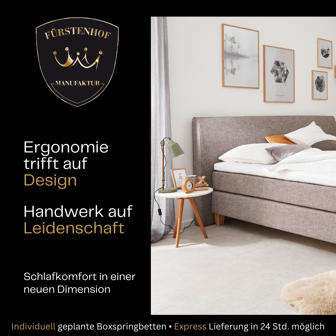 Fürstenhof – Boxspringbett "Classic" 90 x 200 cm - 200 x 220 cm