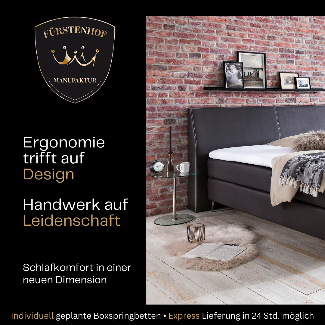 Fürstenhof – Boxspringbett "Lord" 200 x 210 cm - 280 x 220 cm