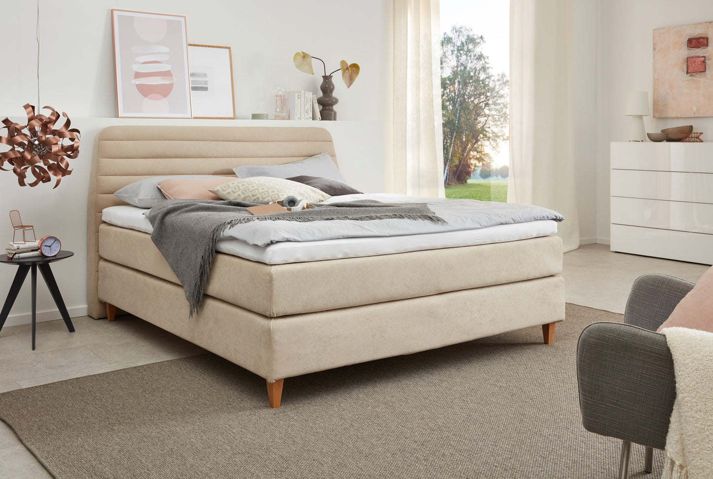Fürstenhof – Boxspringbett elektrisch verstellbar "Imperial" 90 x 200 cm - 240 x 210 cm