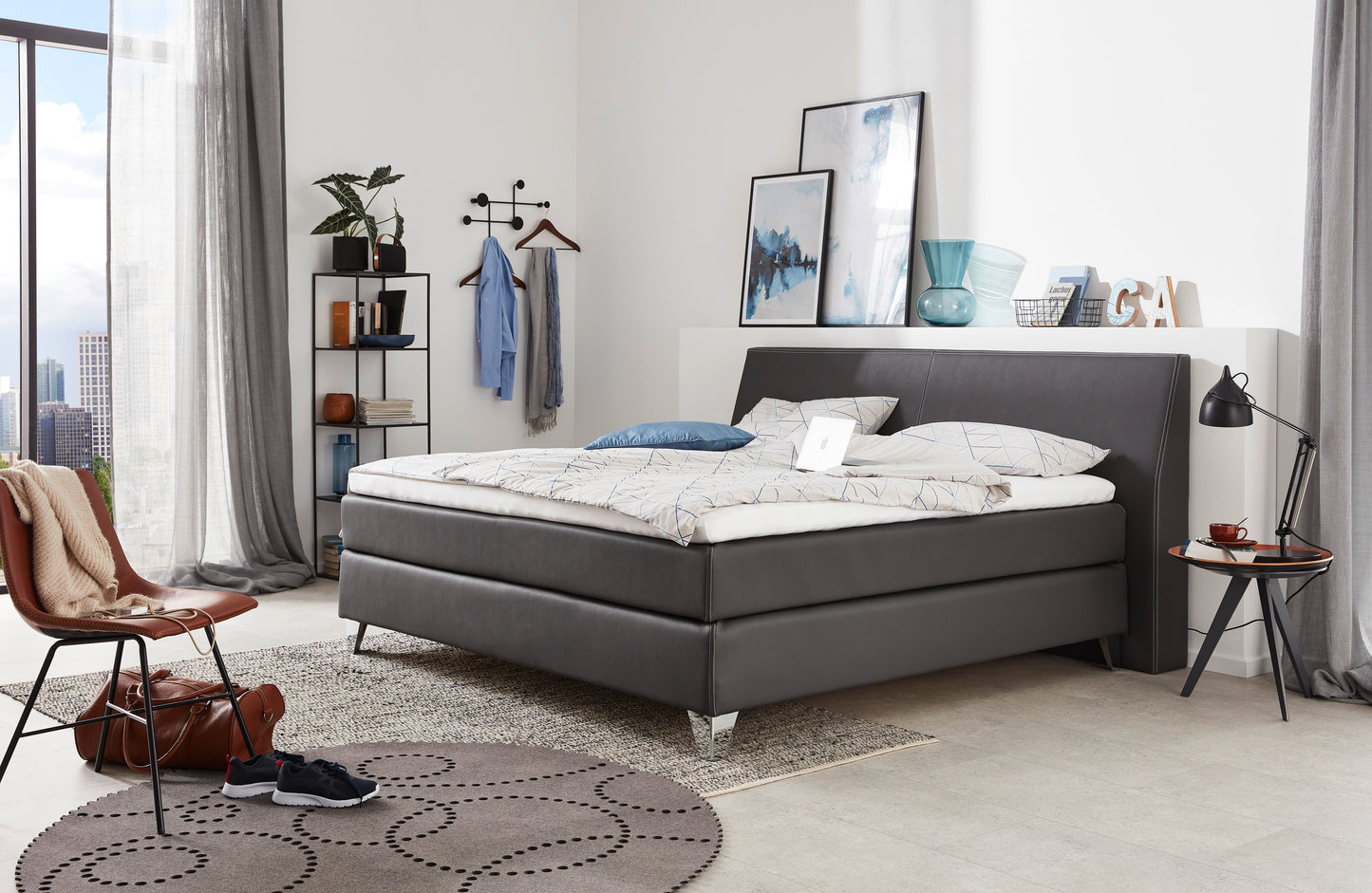 Fürstenhof – Boxspringbett elektrisch verstellbar "Lord" 90 x 200 cm - 240 x 210 cm