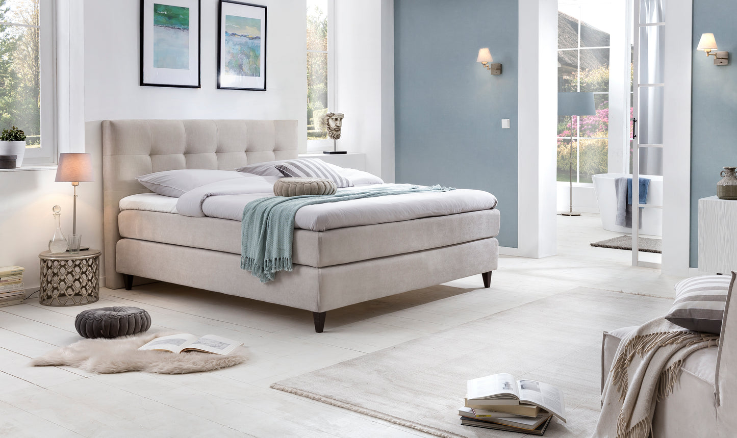 Fürstenhof – Boxspringbett "Queen" 240 x 200 cm - 280 x 220 cm