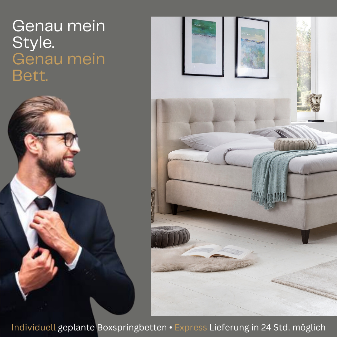 Fürstenhof – Boxspringbett "Queen" 90 x 200 cm - 200 x 200 cm