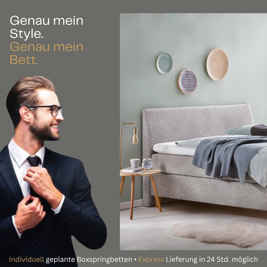 Fürstenhof – Boxspringbett "SMART" 90 x 200 cm - 200 x 200 cm