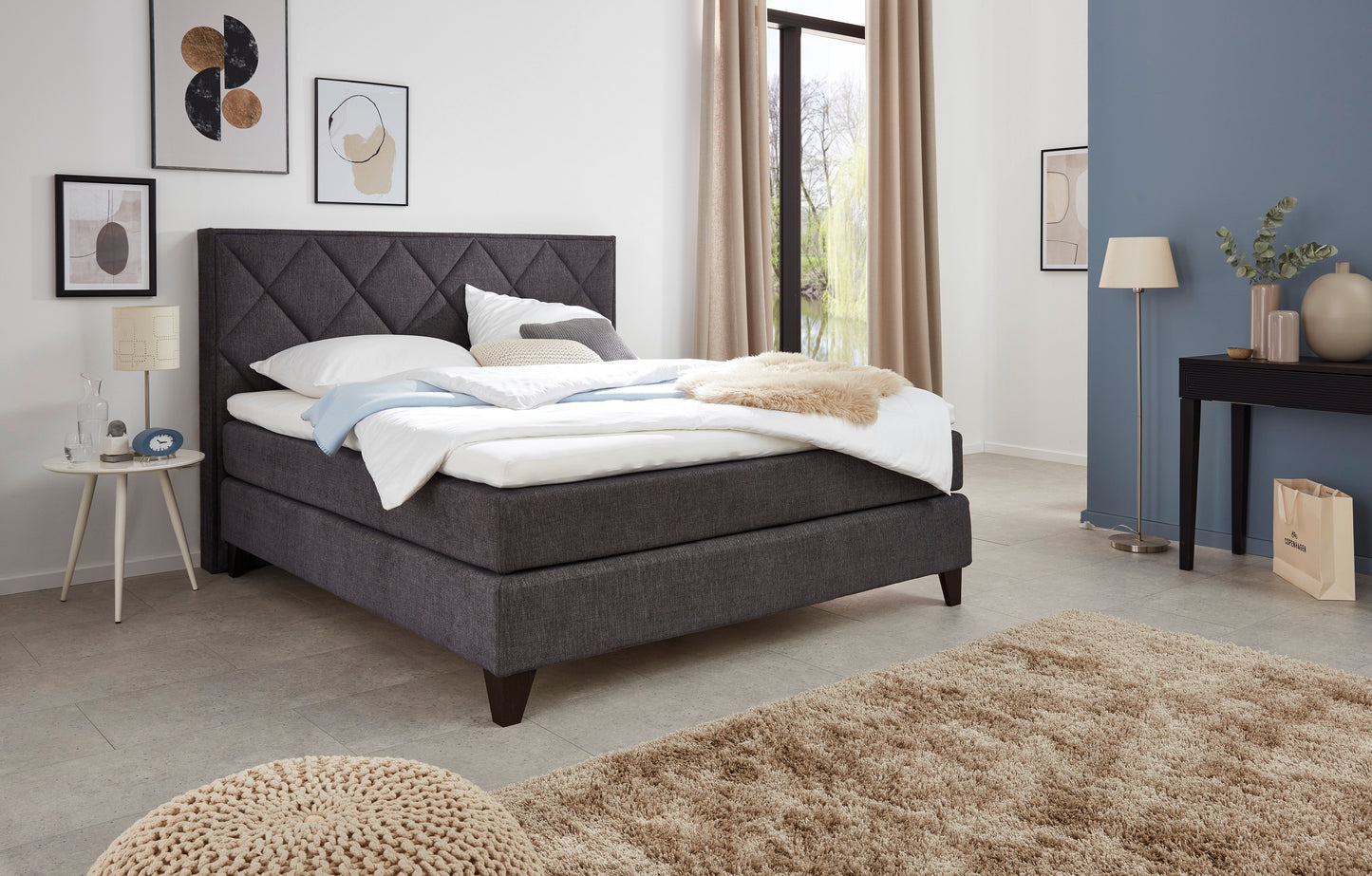 Fürstenhof – Boxspringbett elektrisch verstellbar "Beau Rivage" 90 x 200 cm - 240 x 210 cm