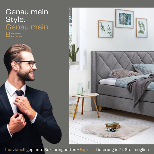Fürstenhof – Boxspringbett "Beau Rivage" 90 x 200 cm - 200 x 200 cm
