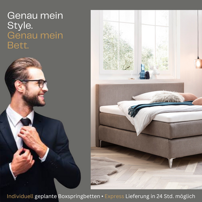 Fürstenhof – Boxspringbett "Excelsior" 90 x 200 cm - 200 x 200 cm