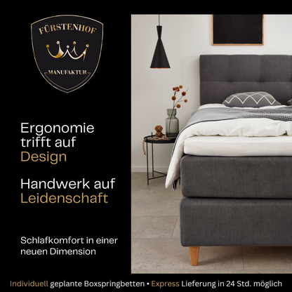 Fürstenhof – Boxspringbett "Queen" 90 x 200 cm - 200 x 220 cm