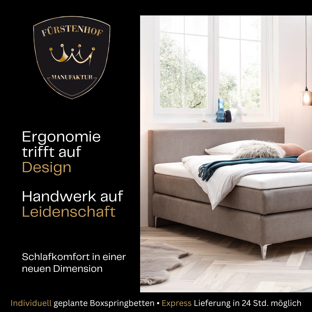 Fürstenhof – Boxspringbett "Excelsior" 200 x 210 cm - 280 x 220 cm