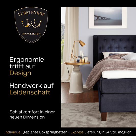 Fürstenhof – Boxspringbett "Belle Epoque" 200 x 210 cm - 280 x 220 cm