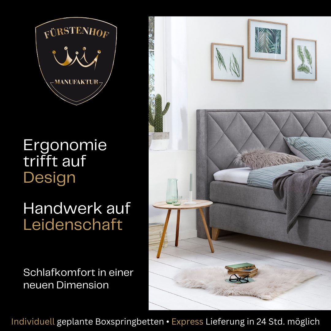 Fürstenhof – Boxspringbett "Beau Rivage" 90 x 200 cm - 200 x 220 cm